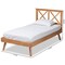 Baxton Studio Galvin Modern and Contemporary Brown Finished Wood Twin Size Platform Bed 179-11245-Zoro - alternate 4